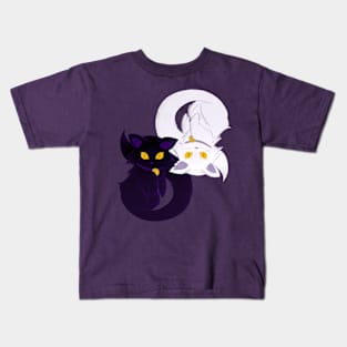 Yin Yang Cat Kids T-Shirt